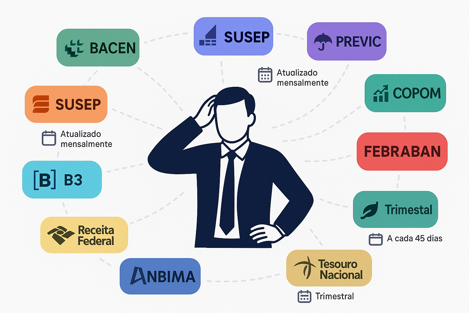 Reguladores financeiros que o redator precisa acompanhar
